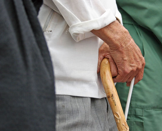 elderly man with a cane is helpless without the assistance of the best elder abuse attorney Los Angeles can offer