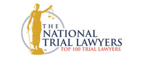 Badge of recognition from the National Trial Lawyers top 100 trial lawyers